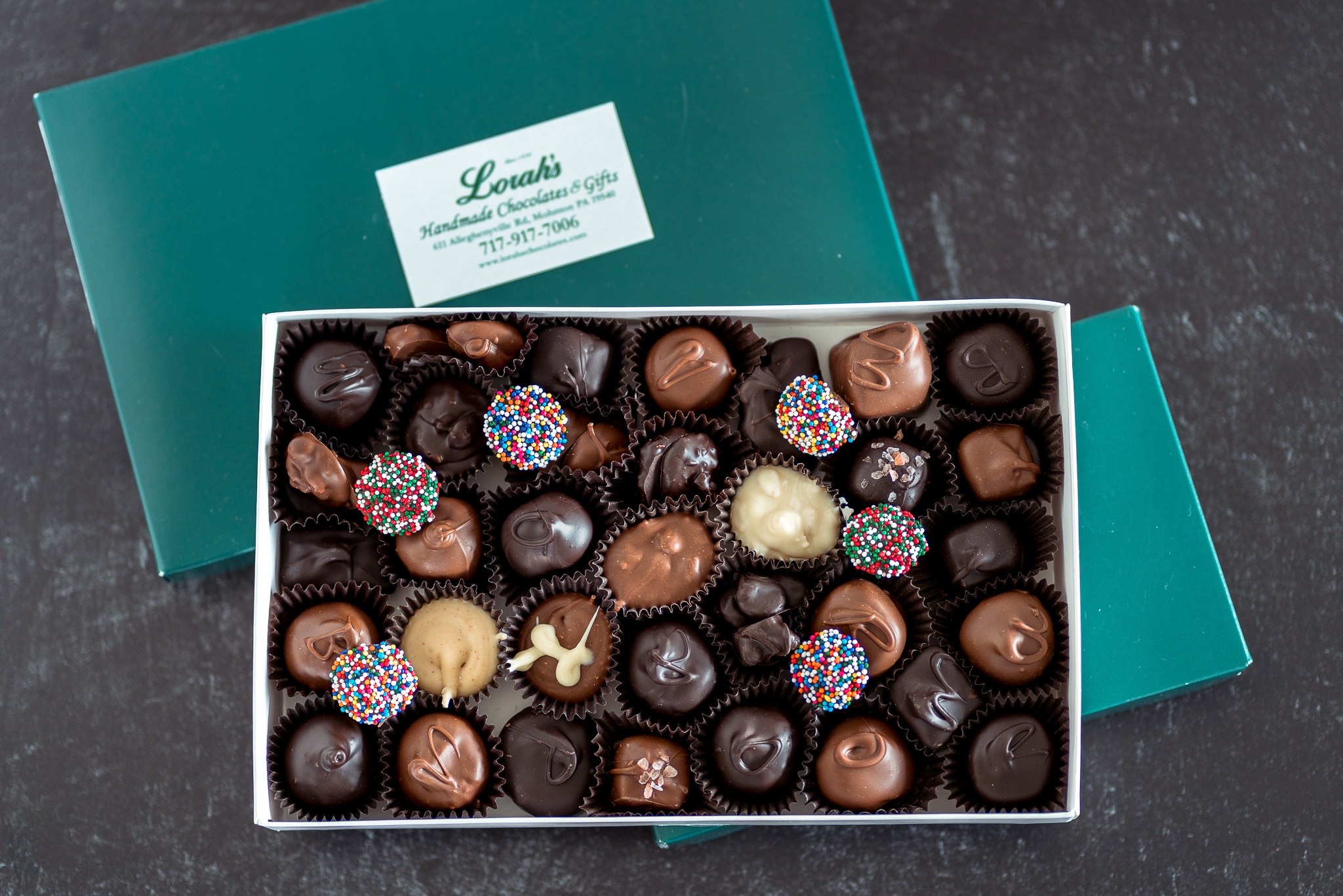 Box of Assorted Handmade Chocolates by Lorah's Handmade Chocoaltes